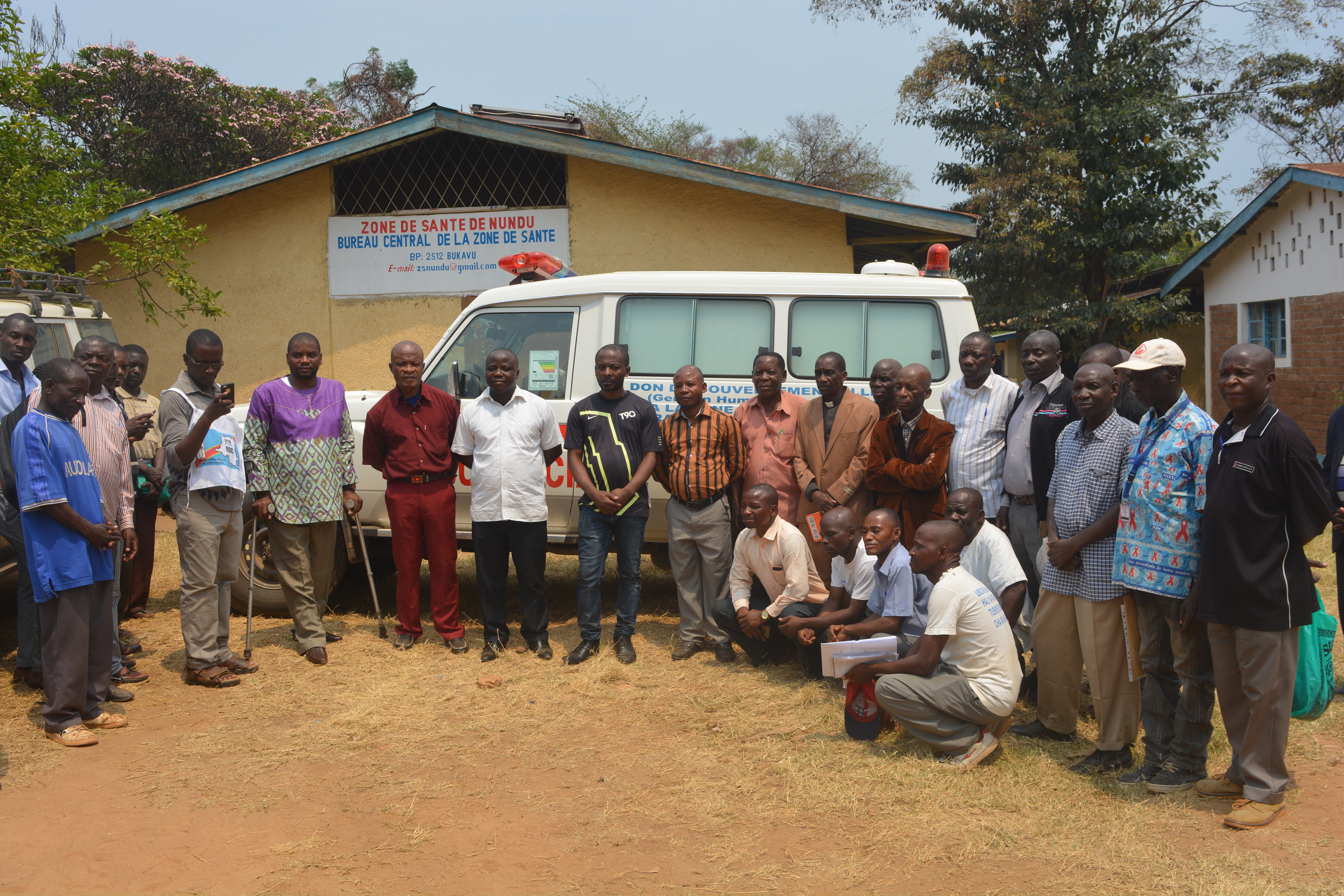 Remise de l’ambulance médicalisée dans la Zone de Santé de Nundu