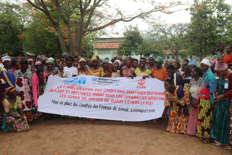 Mis en place des comités des femmes déplacées et réfugiées dans le cadre du projet « amélioration des conditions sanitaires des femmes déplacées internes et réfugiées dans les zones de santé de LEMERA, RUZIZI et NUNDU ».