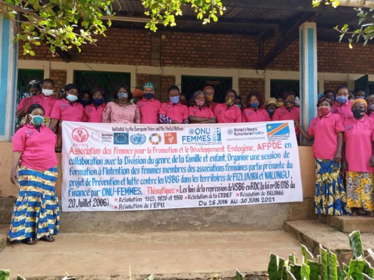 AFPDE forme 40 animatrices des organisations et groupements des femmes sur les lois de la répression de VSBG en RDC et les instruments internationaux de la répression contre les VSBG