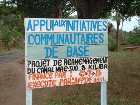 Le bac de décantation des eaux à Kiliba réhabilité par AFPDE asbl