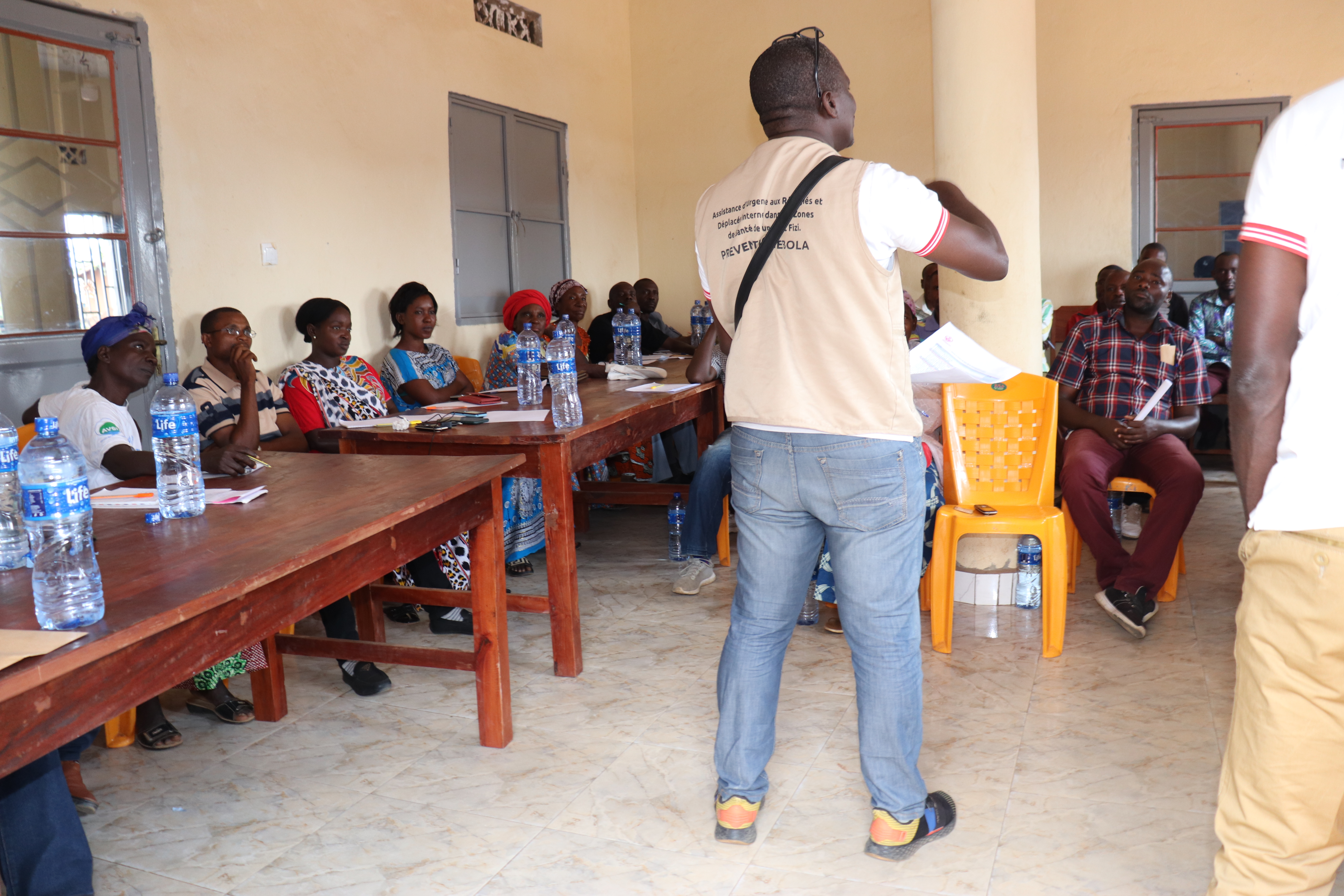 Réunion avec les membres de communautés de Kiliba, Sange et Luvungi sur la gestion des infrastructures agricoles construites par AFPDE asbl