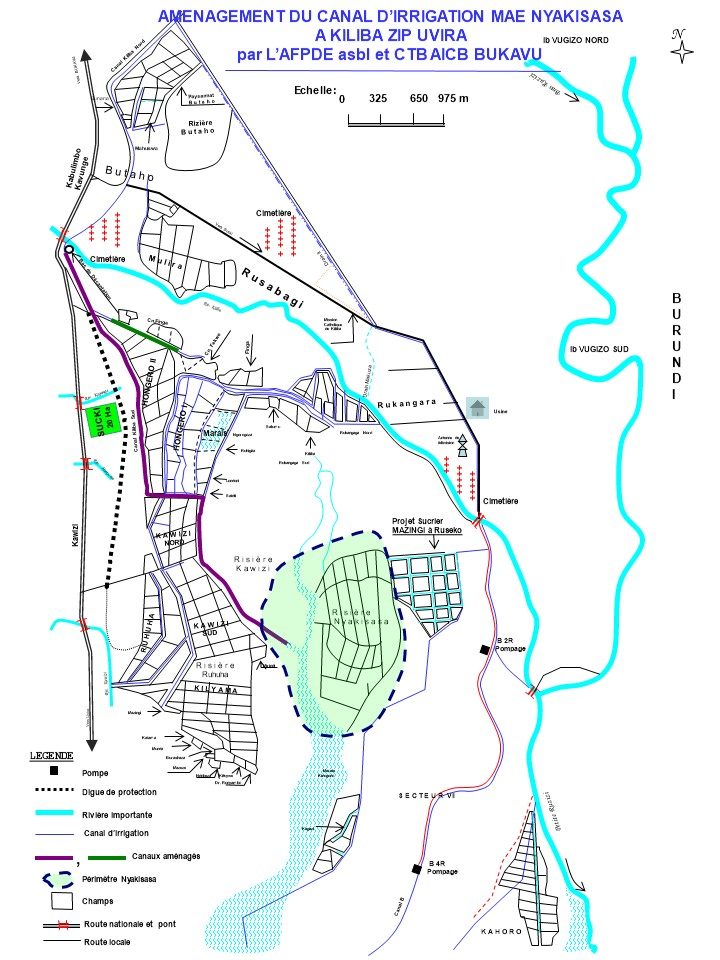 Brève historique du Canal principal MAE Sud décrite par monsieur RUHINDISHA Gustave, Agronome de la cité de Kagando-Kiliba