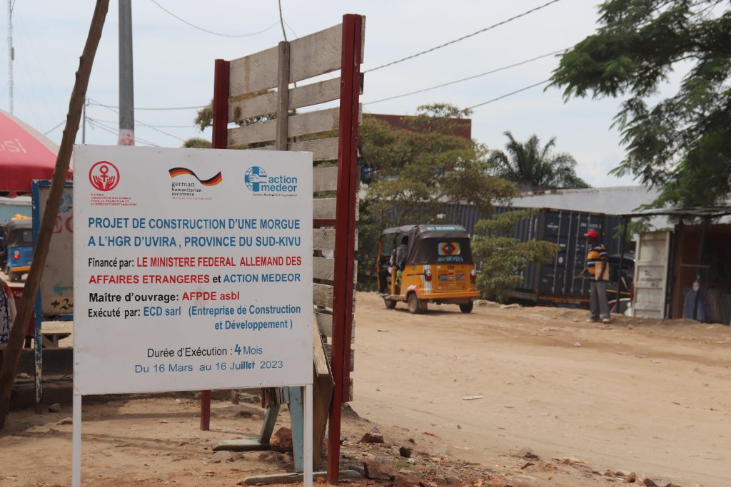 Lancement de travaux de construction d’une morgue moderne à l’hôpital général de référence d’Uvira et à l’hôpital général de référence de Sange.