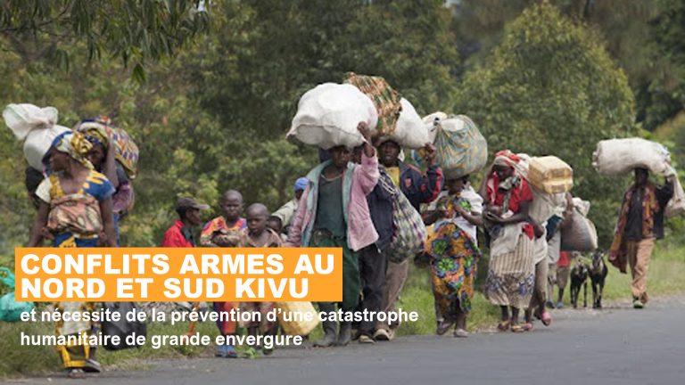 Conflits armés au Nord et Sud-Kivu et nécessité de la prévention d&rsquo;une catastrophe humanitaire.